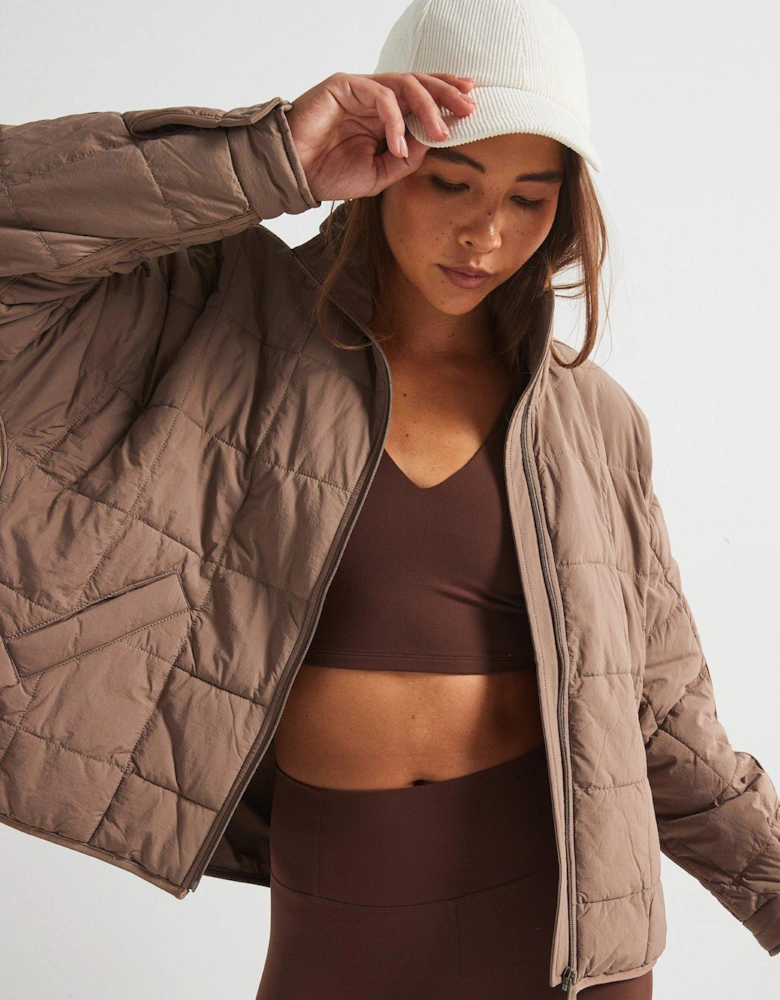Womens Pippa Packable Puffer Jacket - Fossil