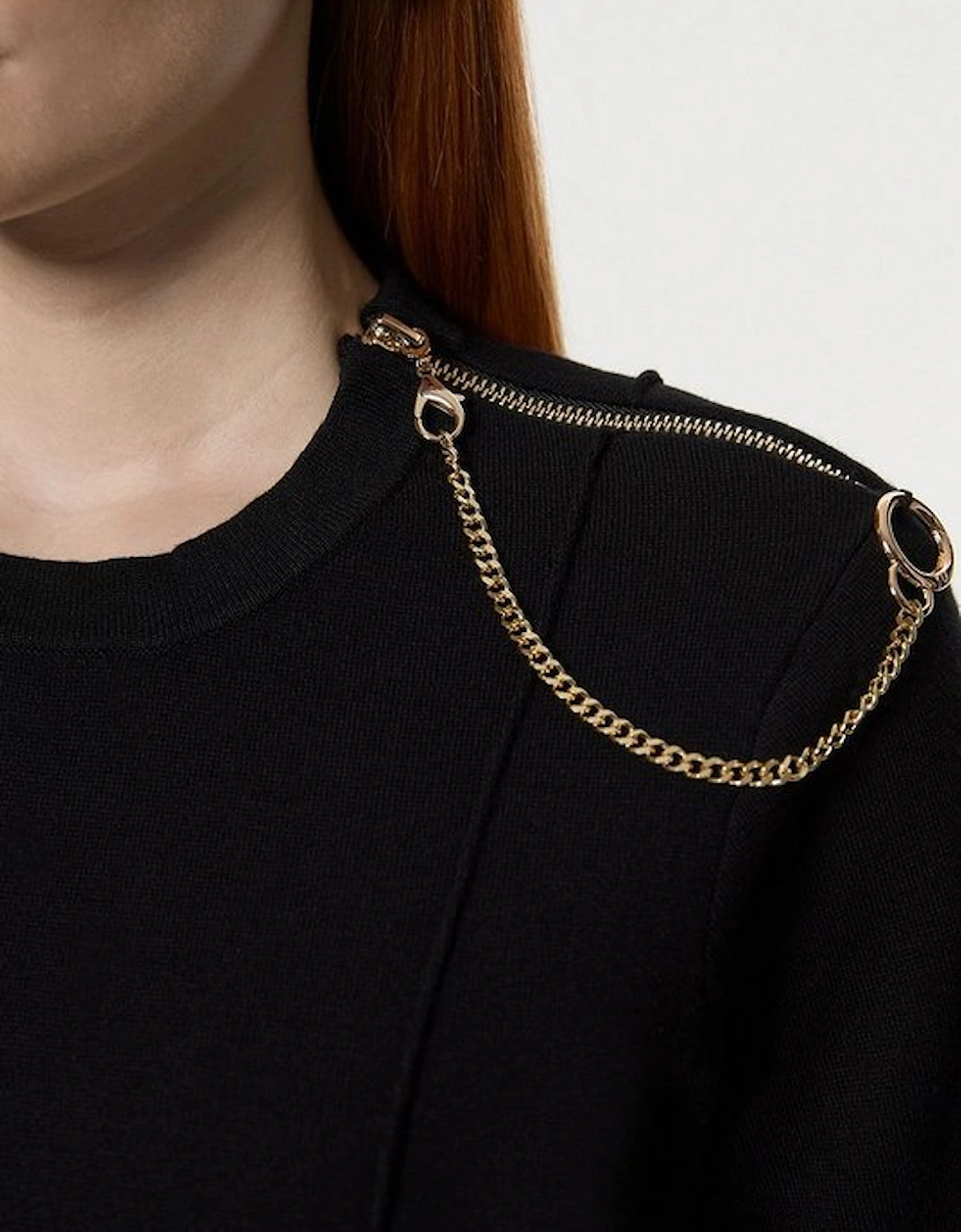 Milano Knit Chain Detail Top