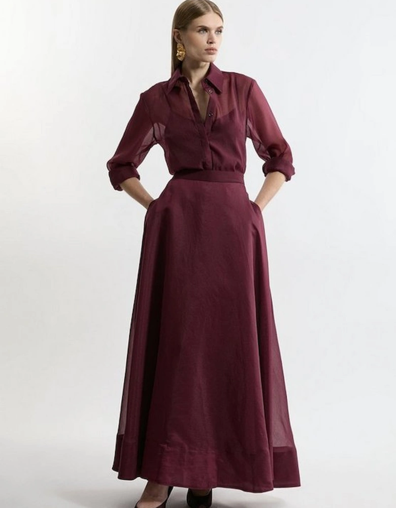 Lydia Millen Organdie Woven Prom Skirt