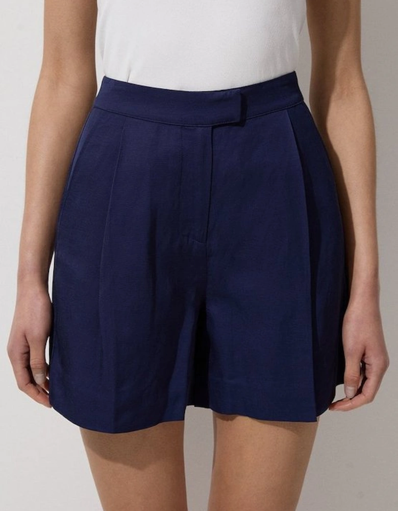 Tailored Viscose Linen Short