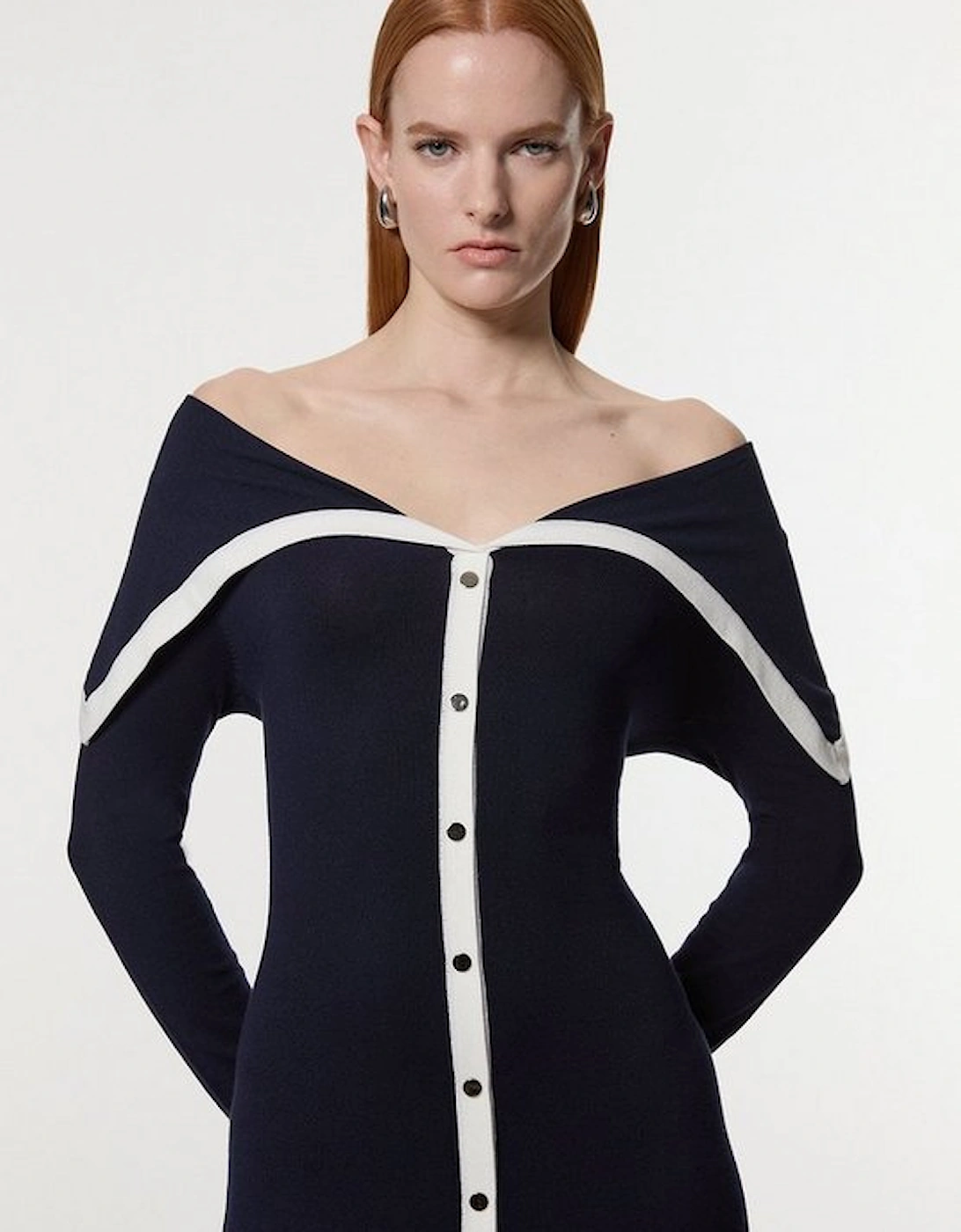 Archive Collection - Wide Collar Knitted Dress