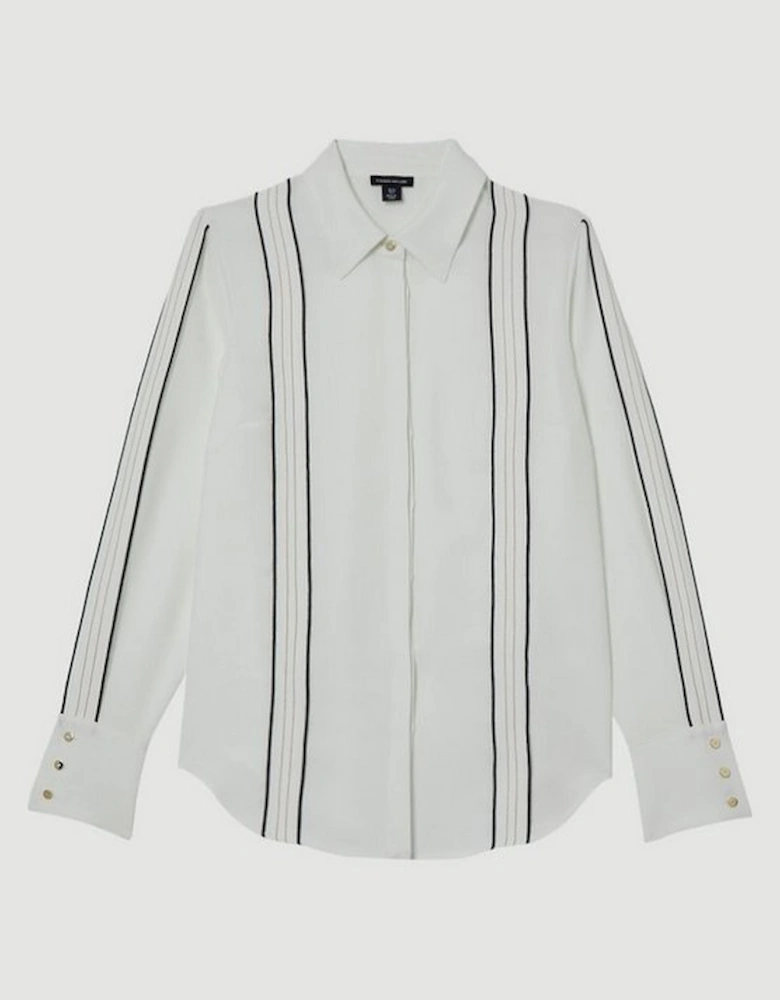 Soft Tailored Contrast Tipped Shirt