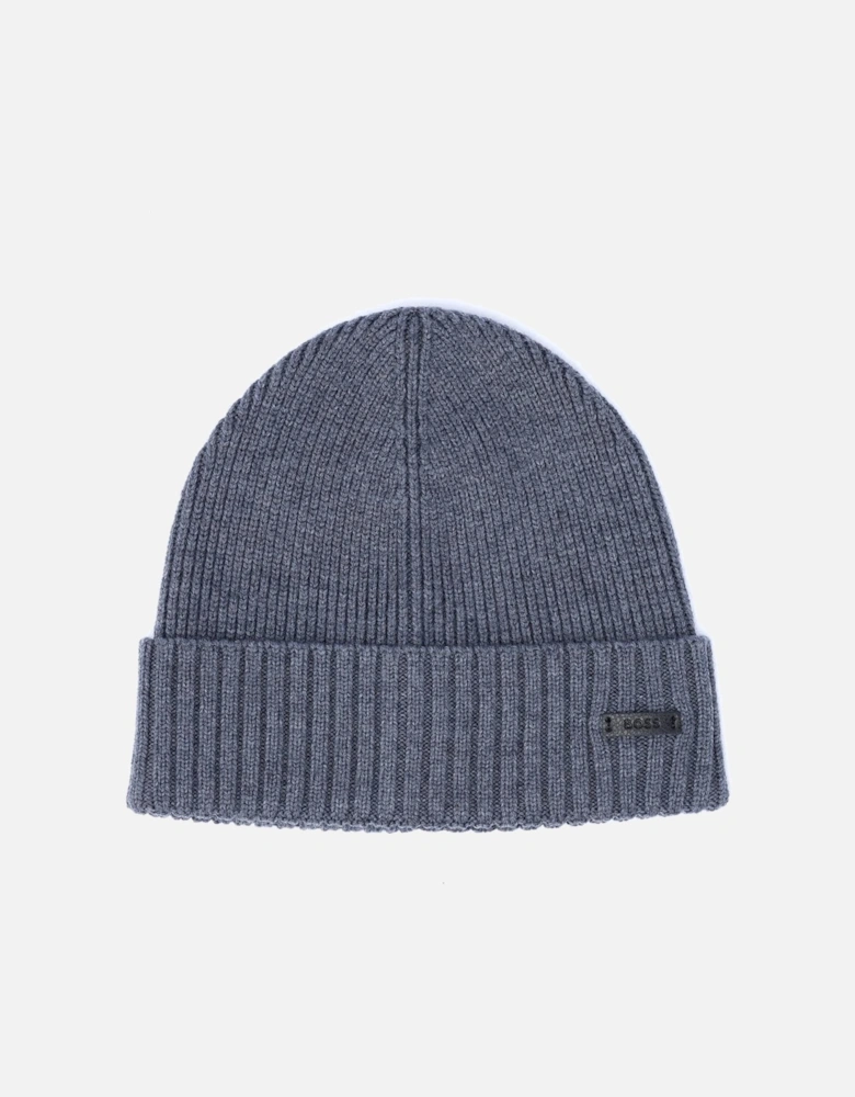 Boss Fati Wool Men's Grey Beanie Hats