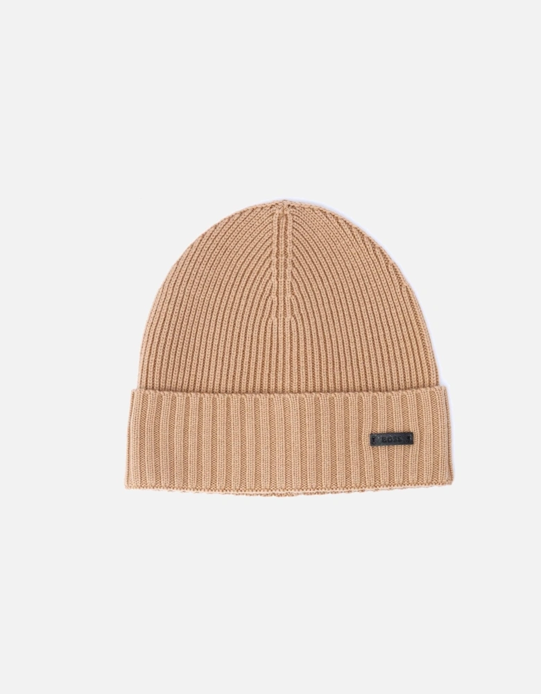 Boss Fati Wool Men's Tan Beanie Hats