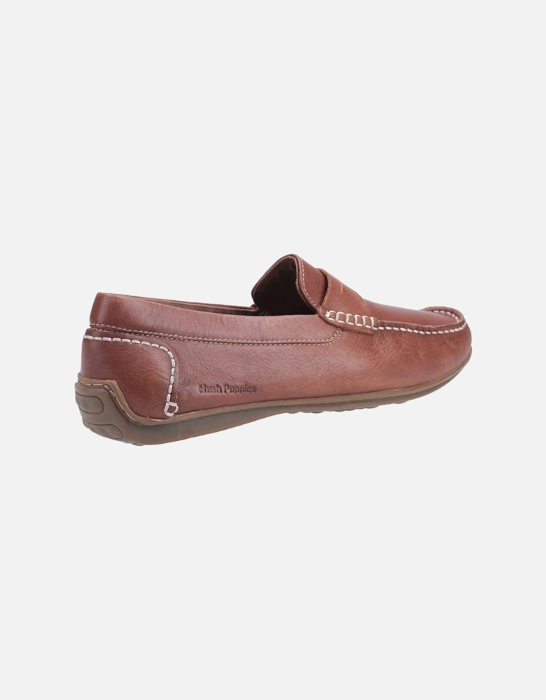 Roscoe Leather Men's Brown Boat Shoes