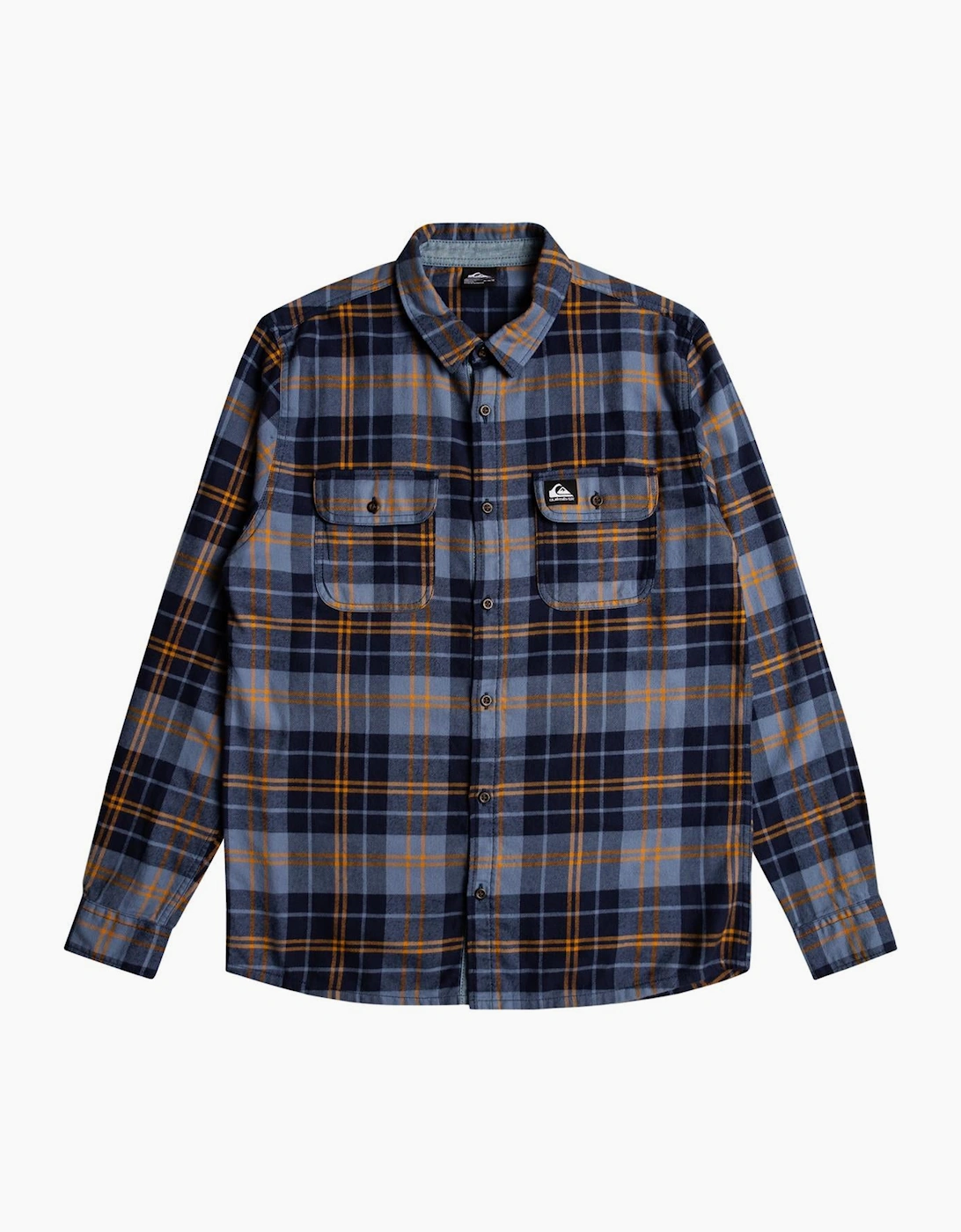 Quiksilver Men's Quiksilver Mens Cantwell Long Sleeve Checked Shirt - Navy