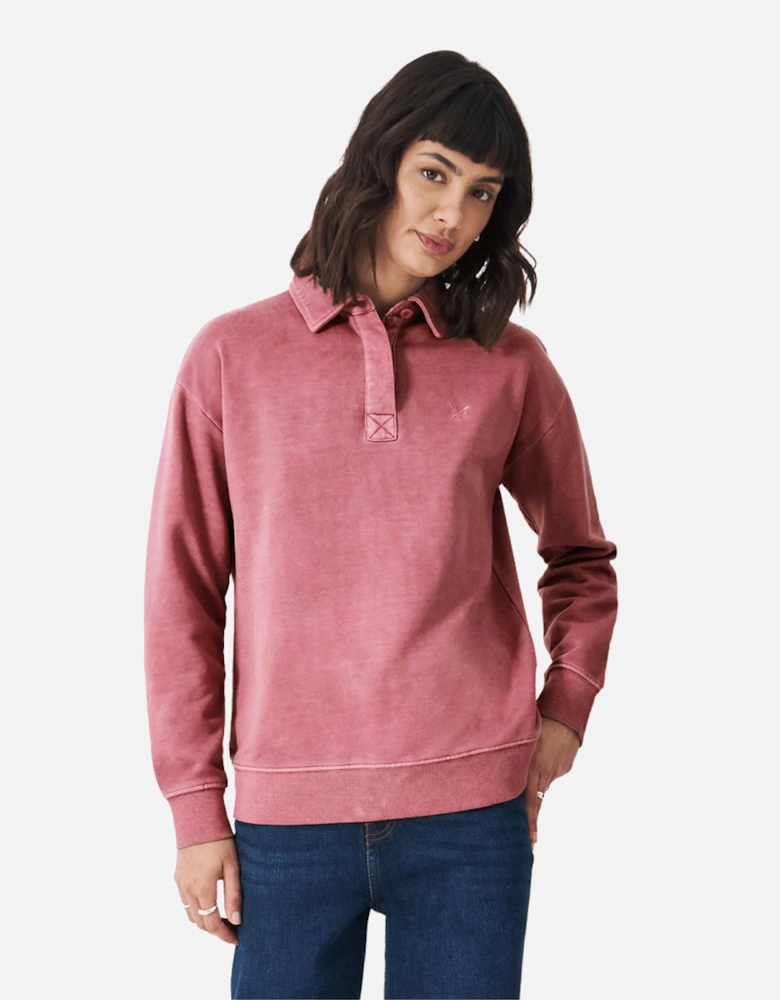 Womens Pigment Dyed Rugger Sweatshirt