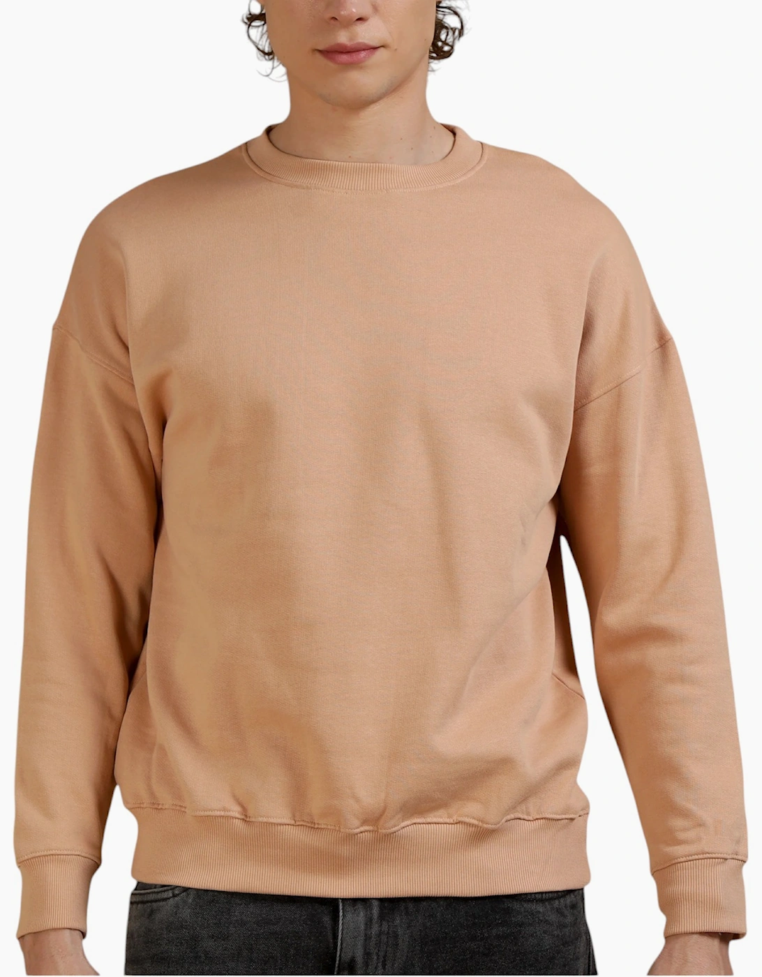 Diesel Men's DIESEL F LYM 0NQAZ Mens Crew Neck Sweatshirt Pullover Cotton Jumper Casual Top - Pink