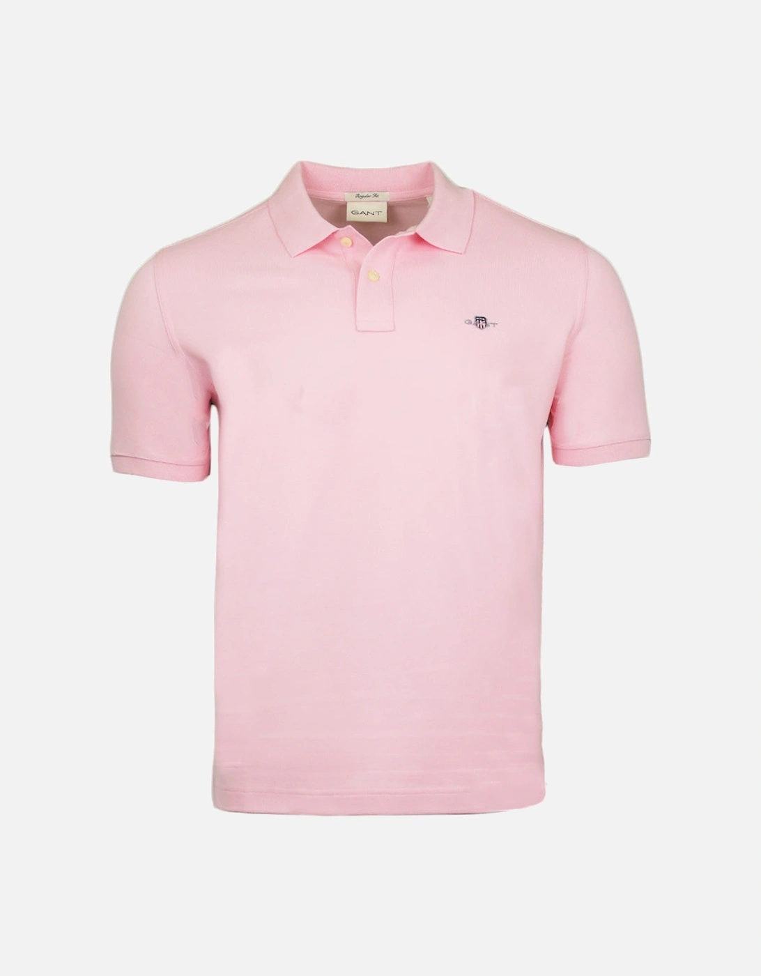 Regular Shield Pique Polo Shirt, California Pink, 4 of 3