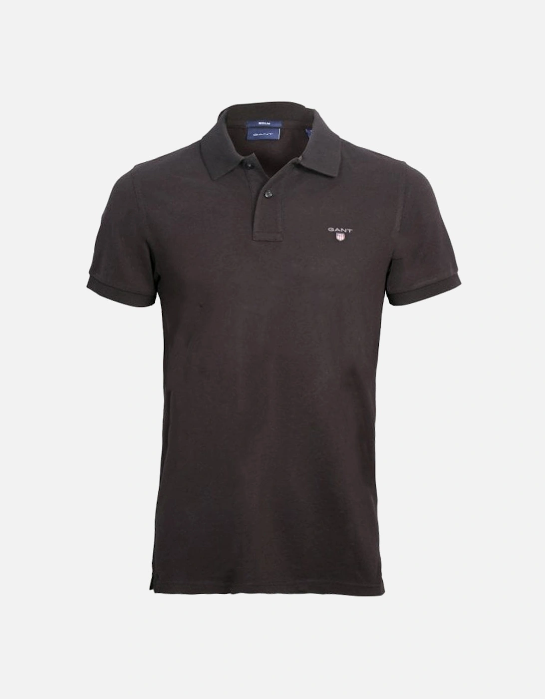 Solid Pique Polo Shirt, Black, 5 of 4