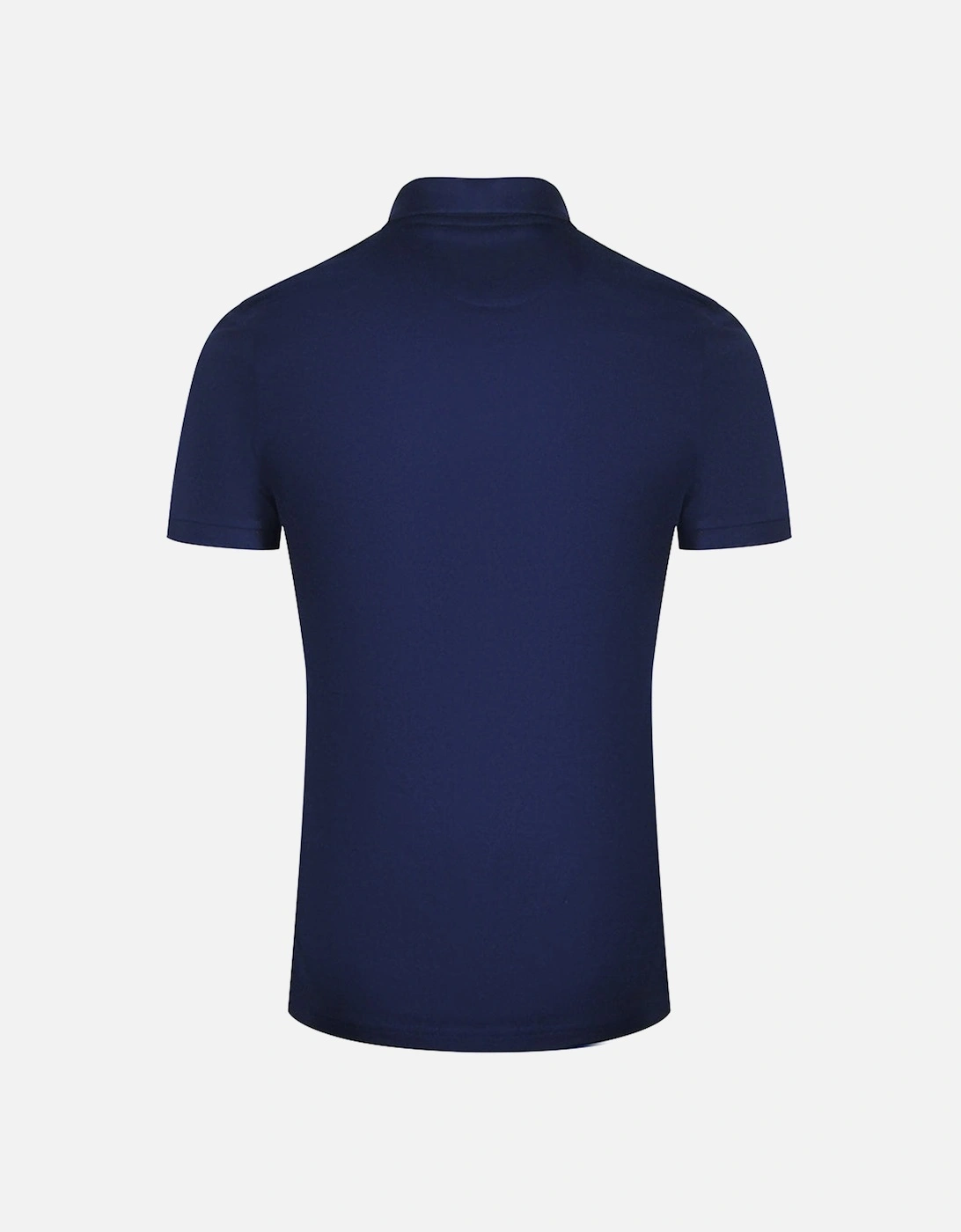 Lyle & Scott Navy Blue Co-ordinate Print Logo Short Sleeved Polo Shirt