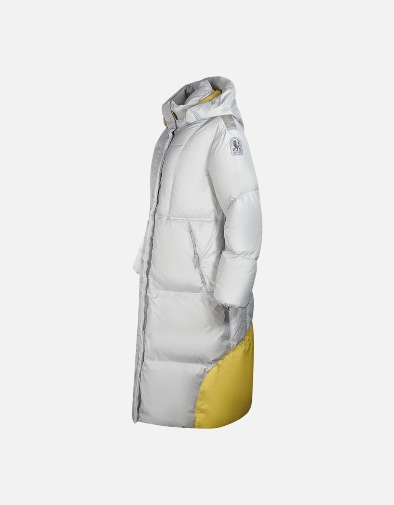 Liu White Long Down Jacket