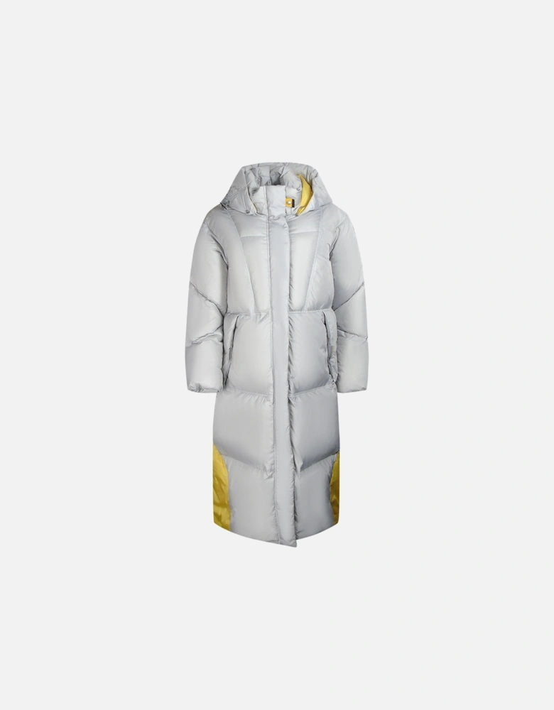 Liu White Long Down Jacket