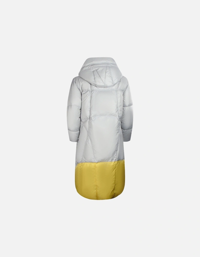 Liu White Long Down Jacket