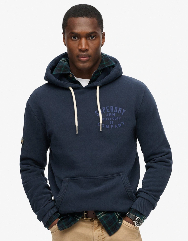 Machine Goods Graphic Hoodie - Navy