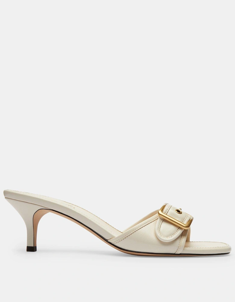 Margot Leather Sandals - Chalk - Cream