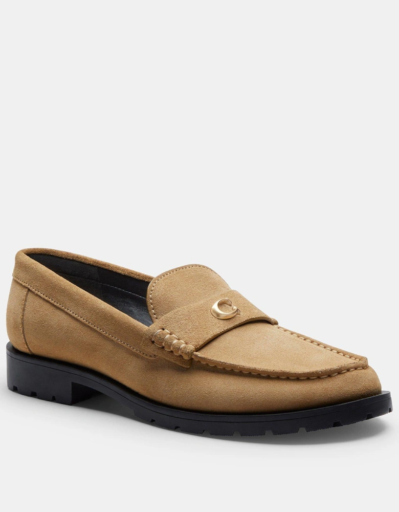 Jocelyn Suede Loafer - Brown