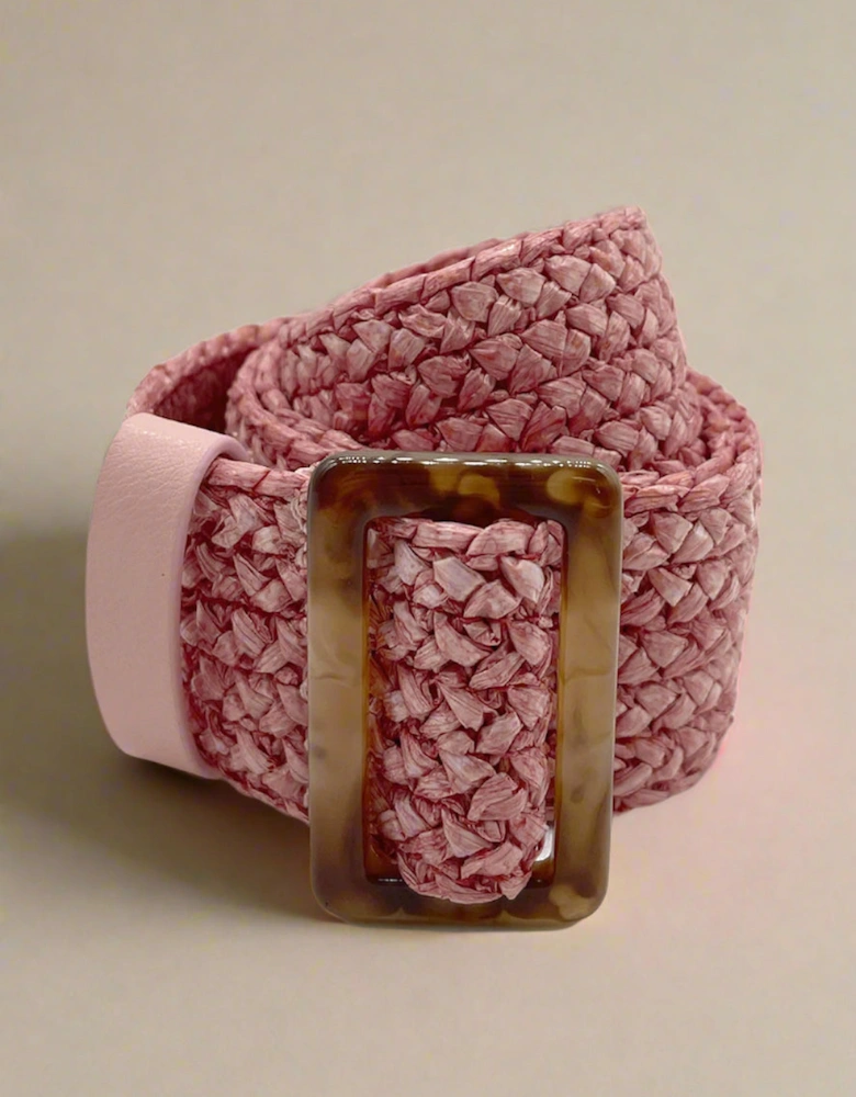 Mimi Woven Belt Pink