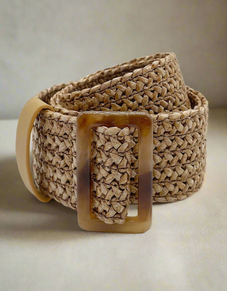 Mimi Woven Belt in Natural