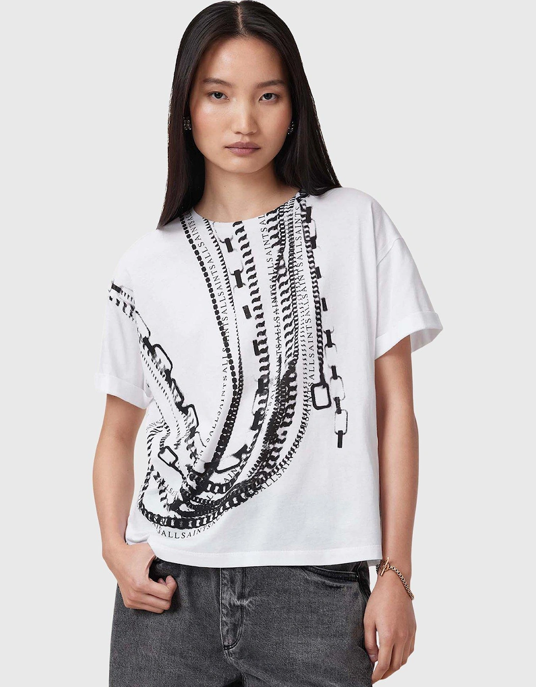 Metallo Briar Printed T-Shirt - White, 2 of 1