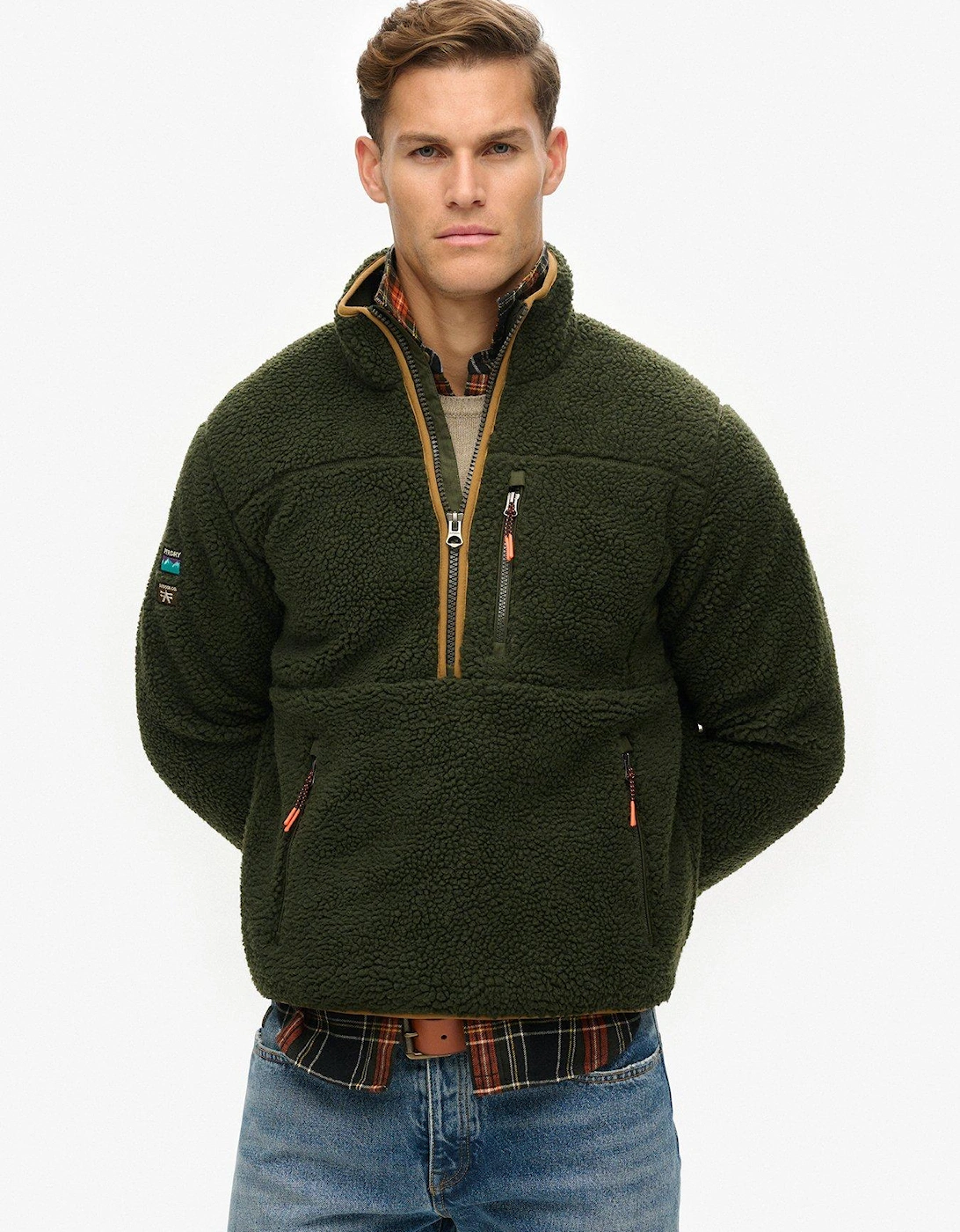 Outdoor Half Zip Fleece Jacket, 2 of 1