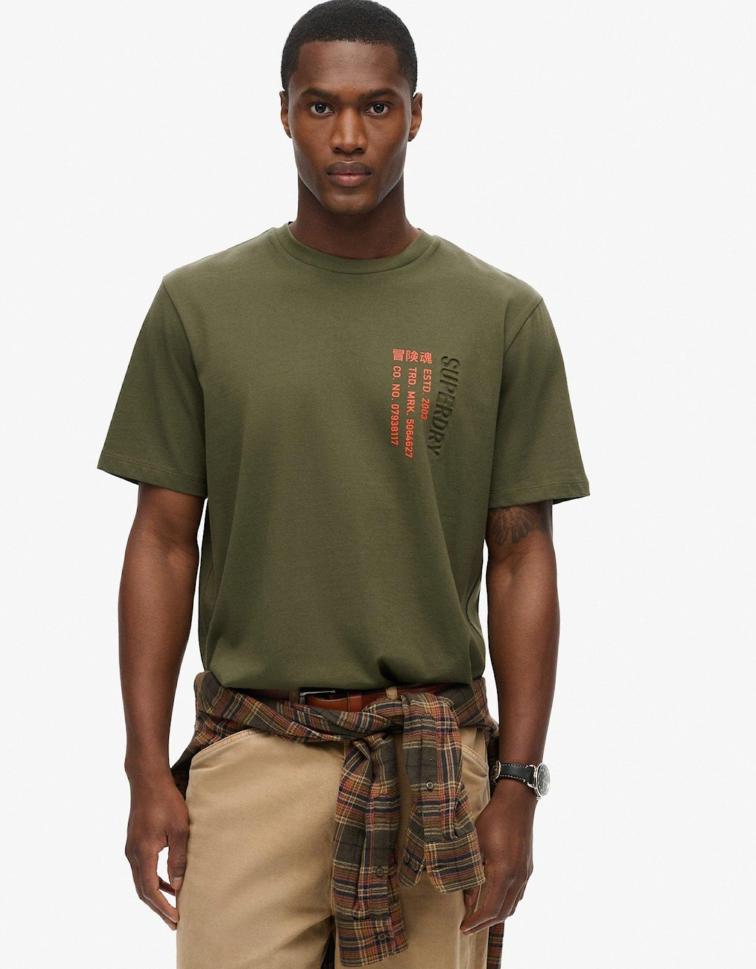 Utility Sport Logo Printed T-Shirt - Khaki, 2 of 1