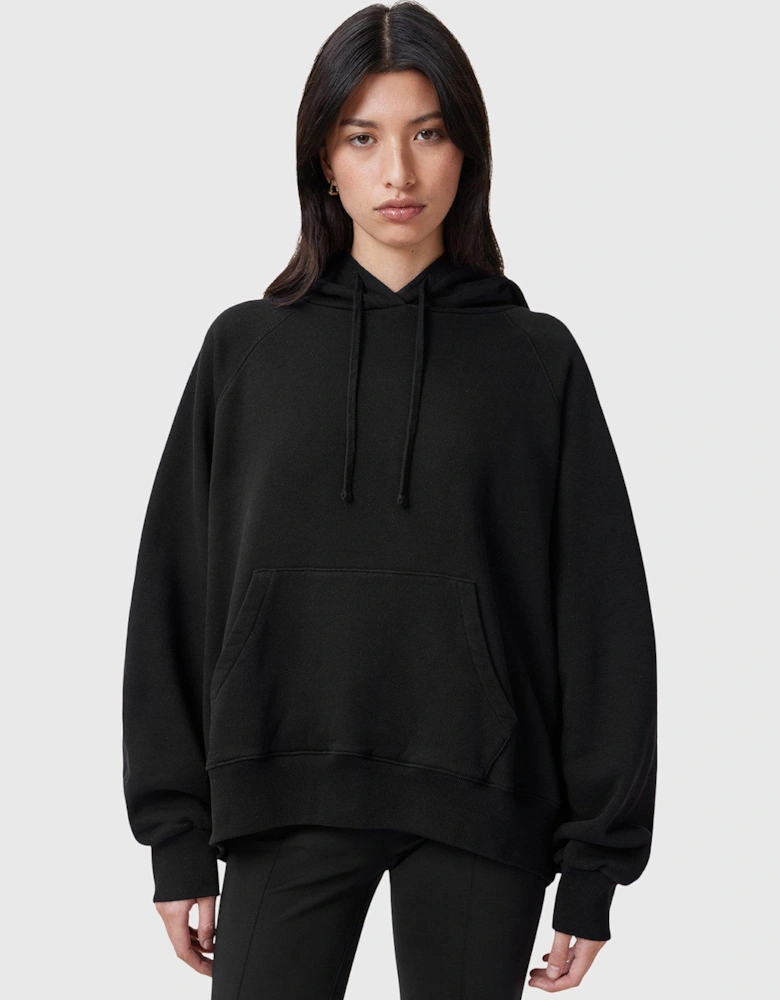 Patch Talon Oversized Hoodie - Black