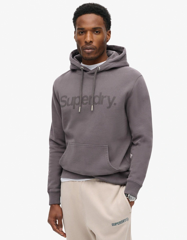 Core Logo City Loose Hoodie - Grey