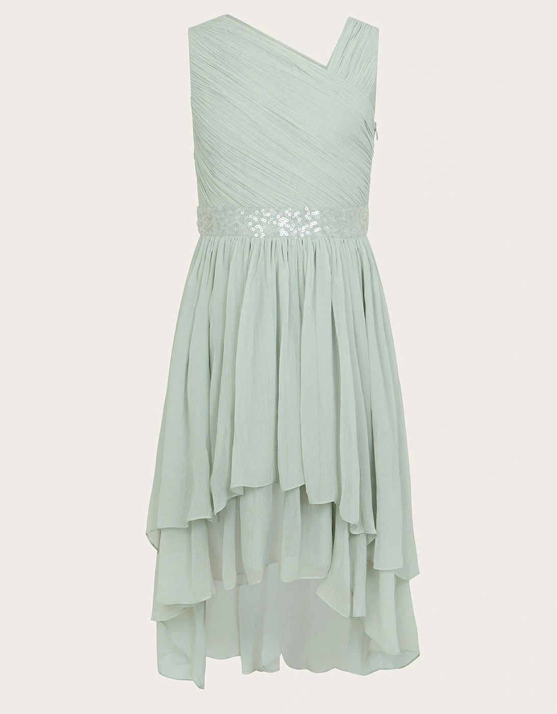 Girls Abigail 1 Shoulder Prom Dress - Sage, 2 of 1