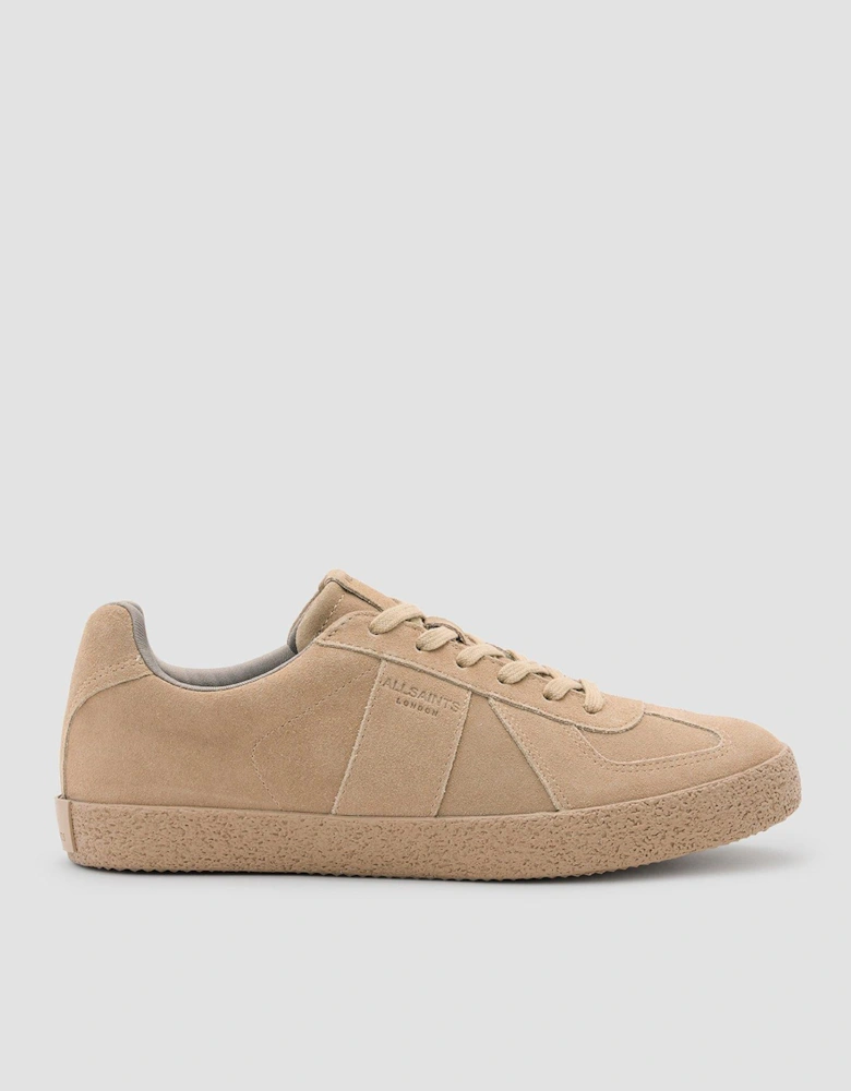 Jaimee Low Top Leather Trainers - Brown