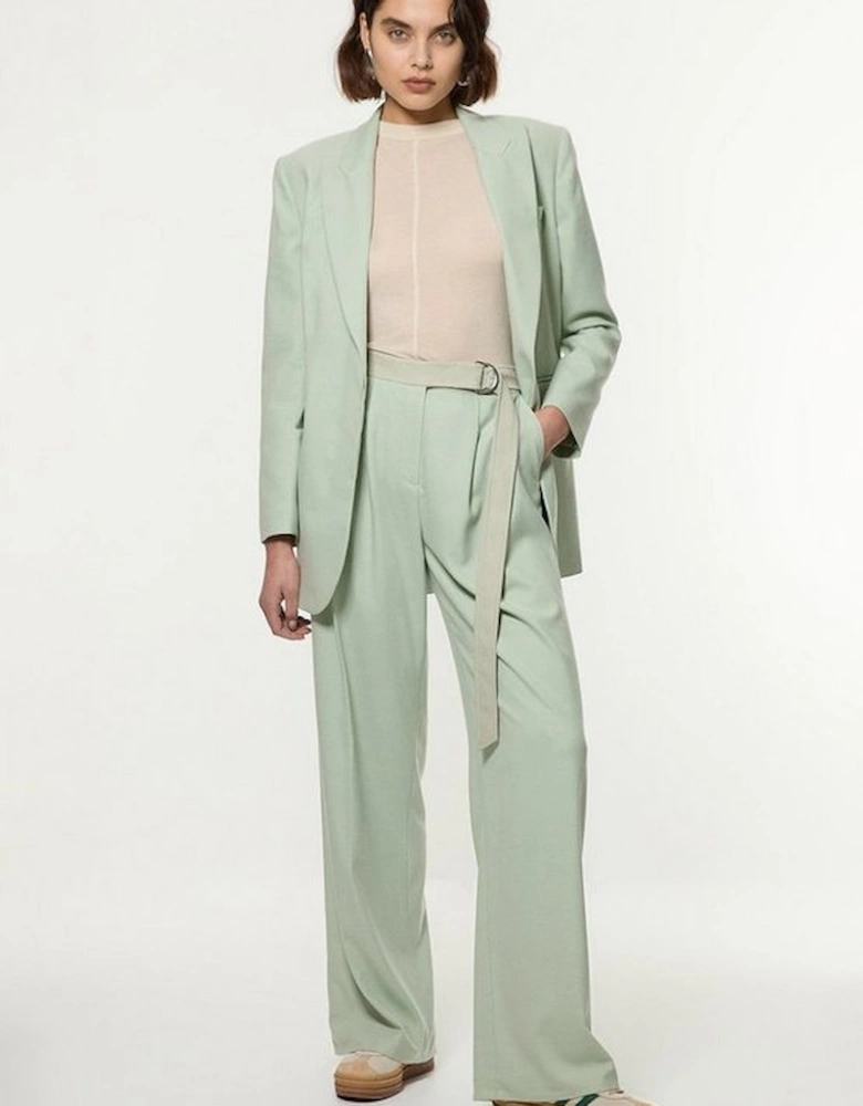 Soft Tailored Wide Leg Trousers