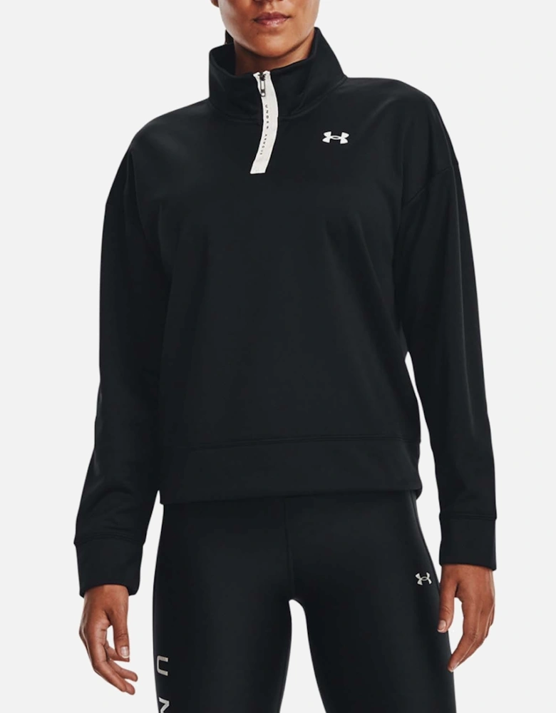 Reflective Quarter-Zip Top