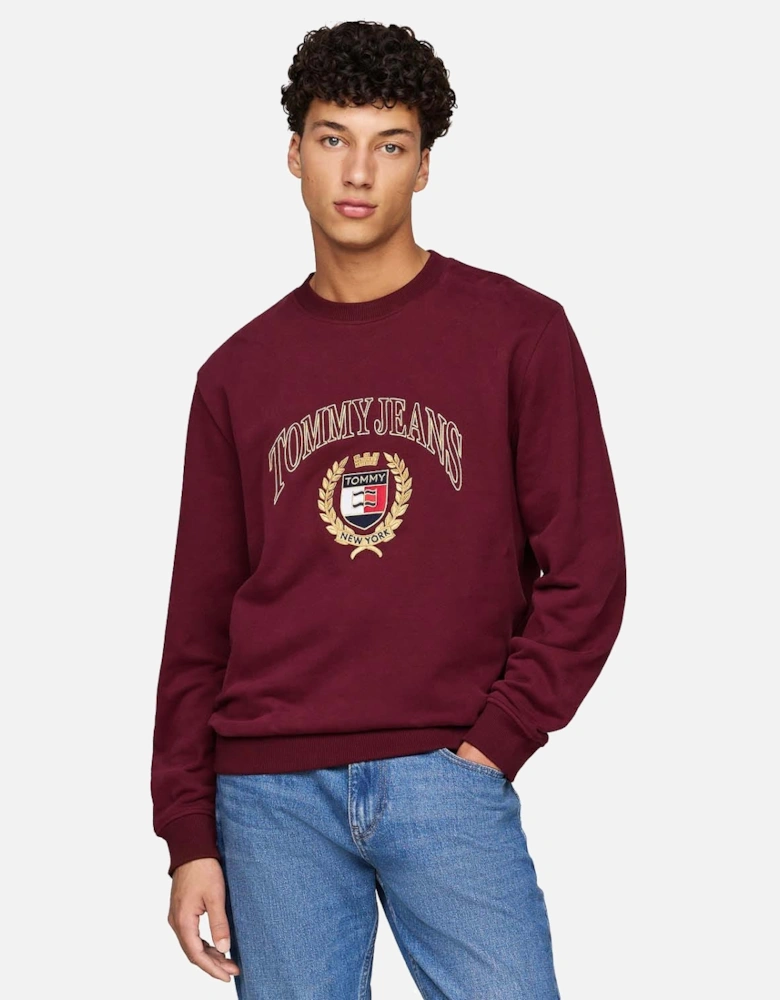 Logo Embroidery Crewneck Sweatshirt