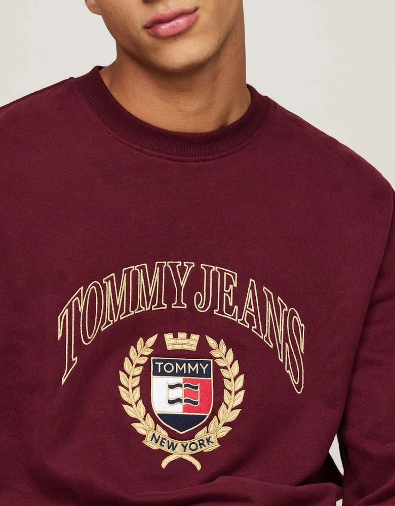 Logo Embroidery Crewneck Sweatshirt