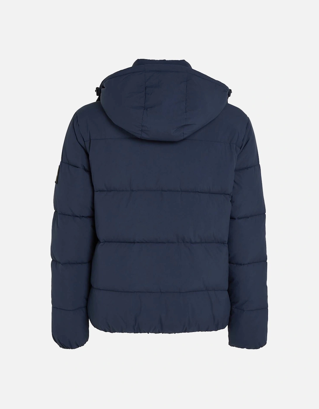 Crinkle Nylon Hooded Puffer Jacket