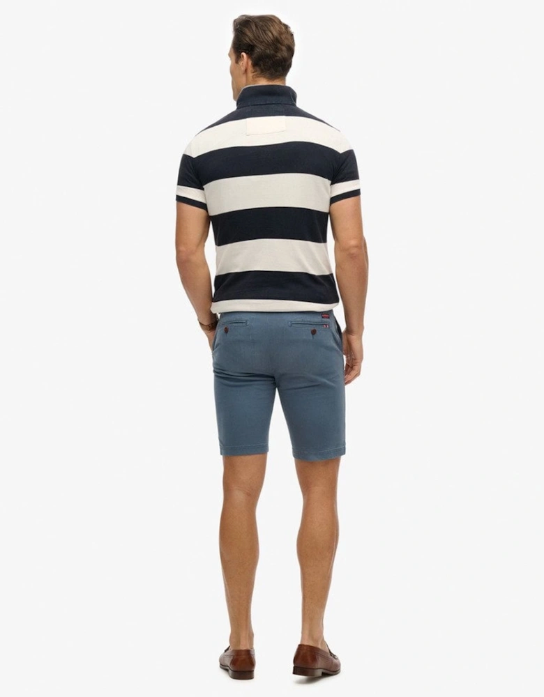 Men's Officer Chino Shorts Washed Blue