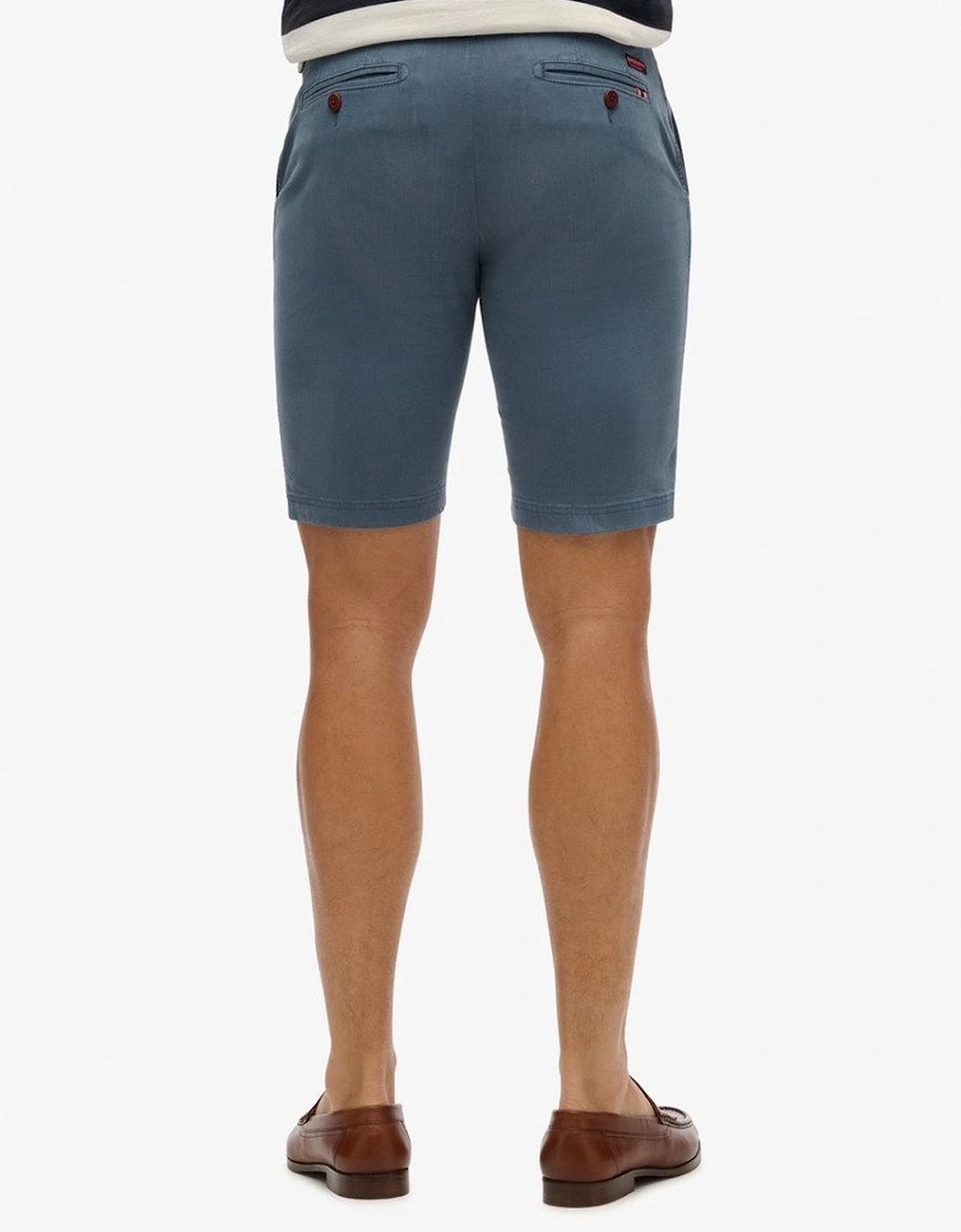 Men's Officer Chino Shorts Washed Blue