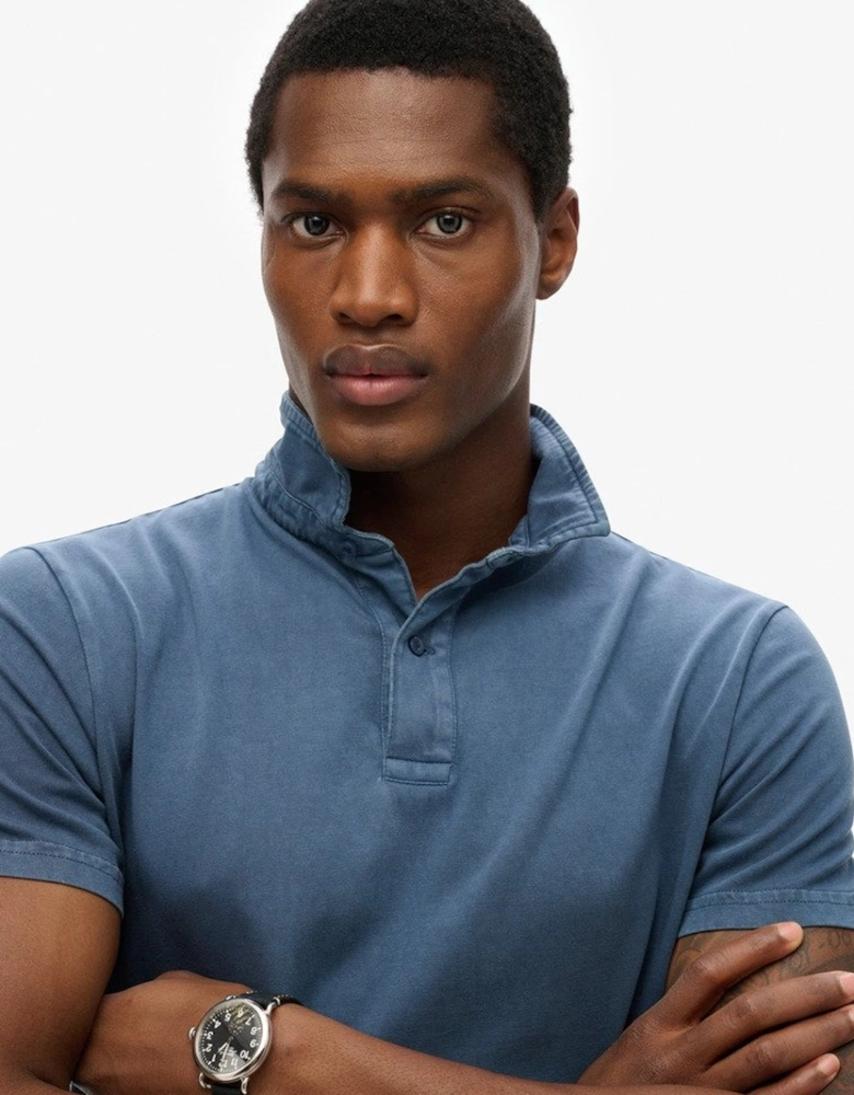 Men's Essential Jersey Polo Blue Bottle