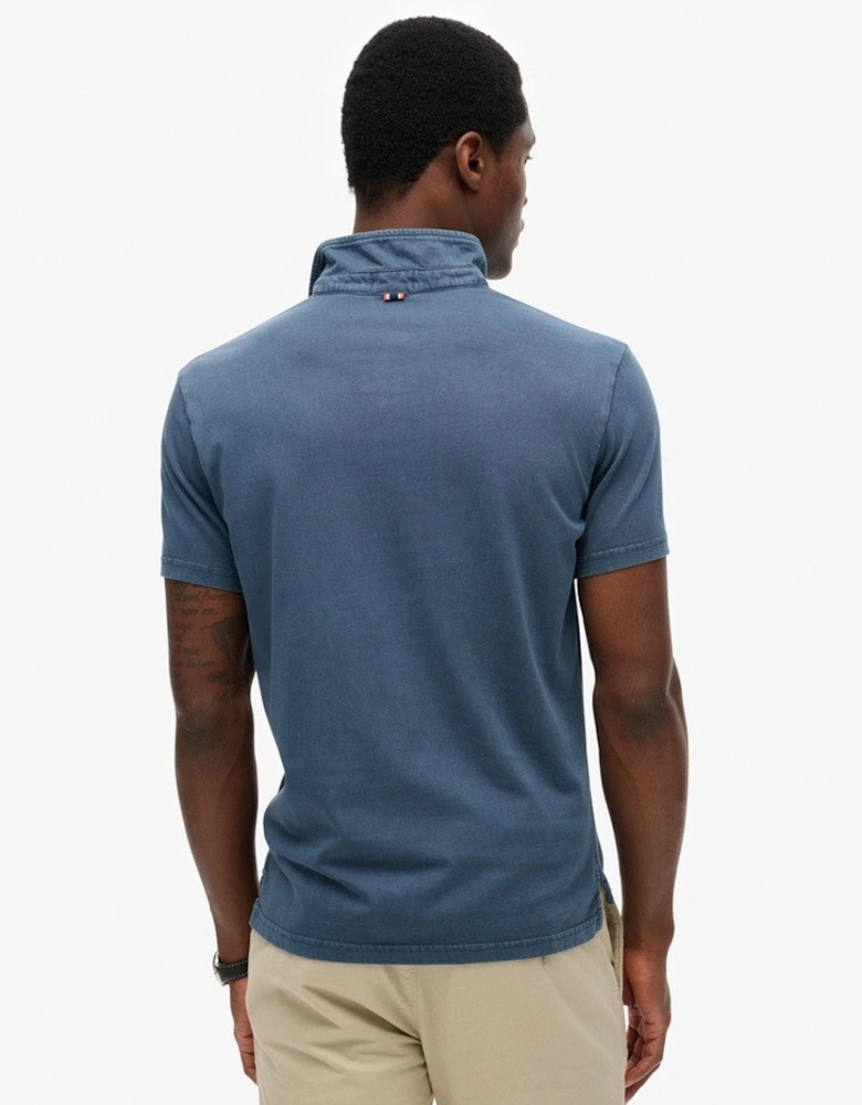 Men's Essential Jersey Polo Blue Bottle