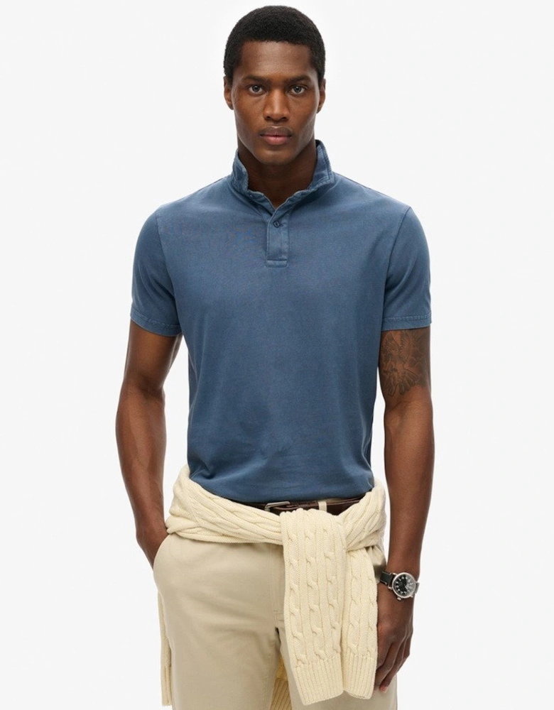 Men's Essential Jersey Polo Blue Bottle