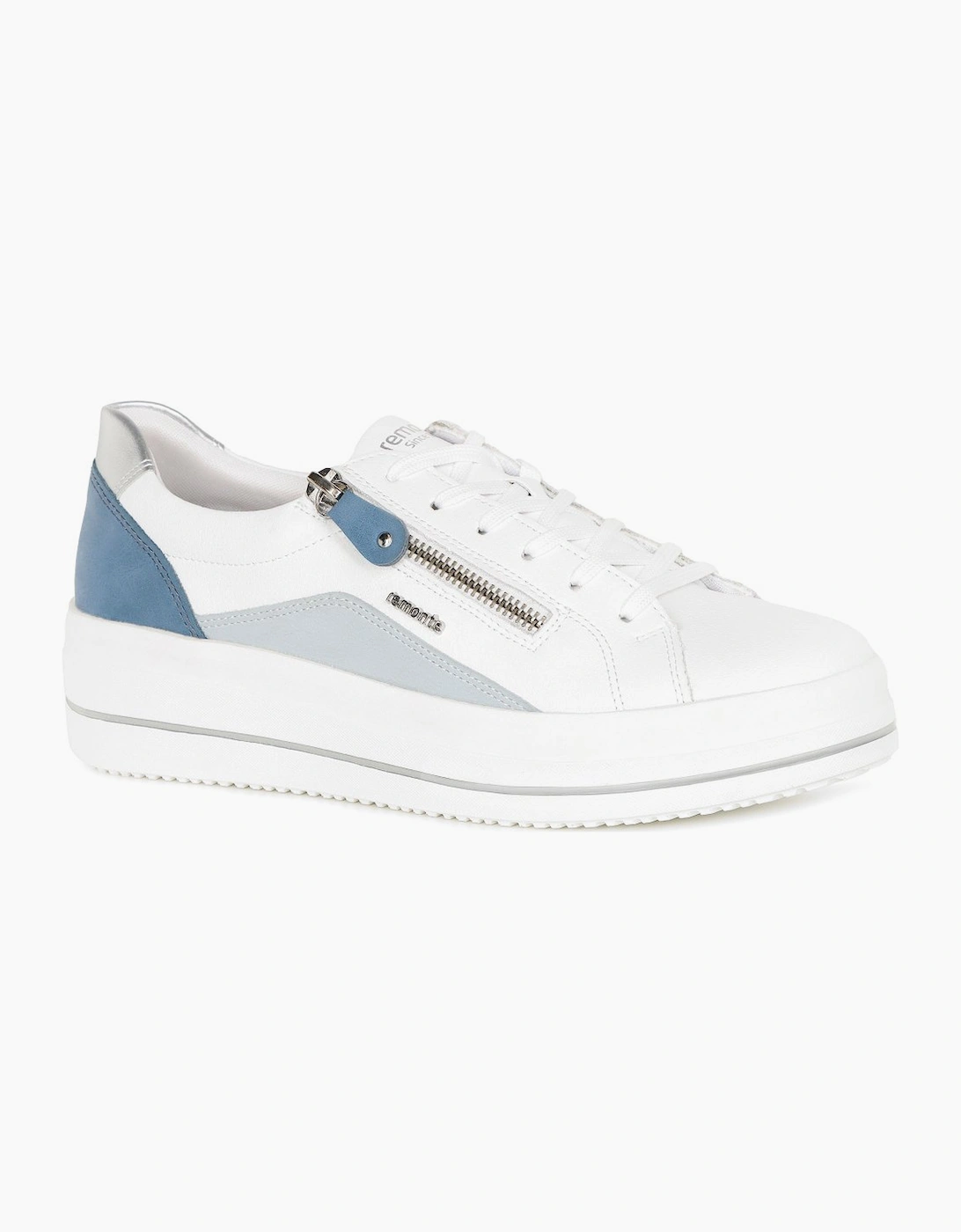 Remonte Women's White Magenta Trainers - Size: 3.5