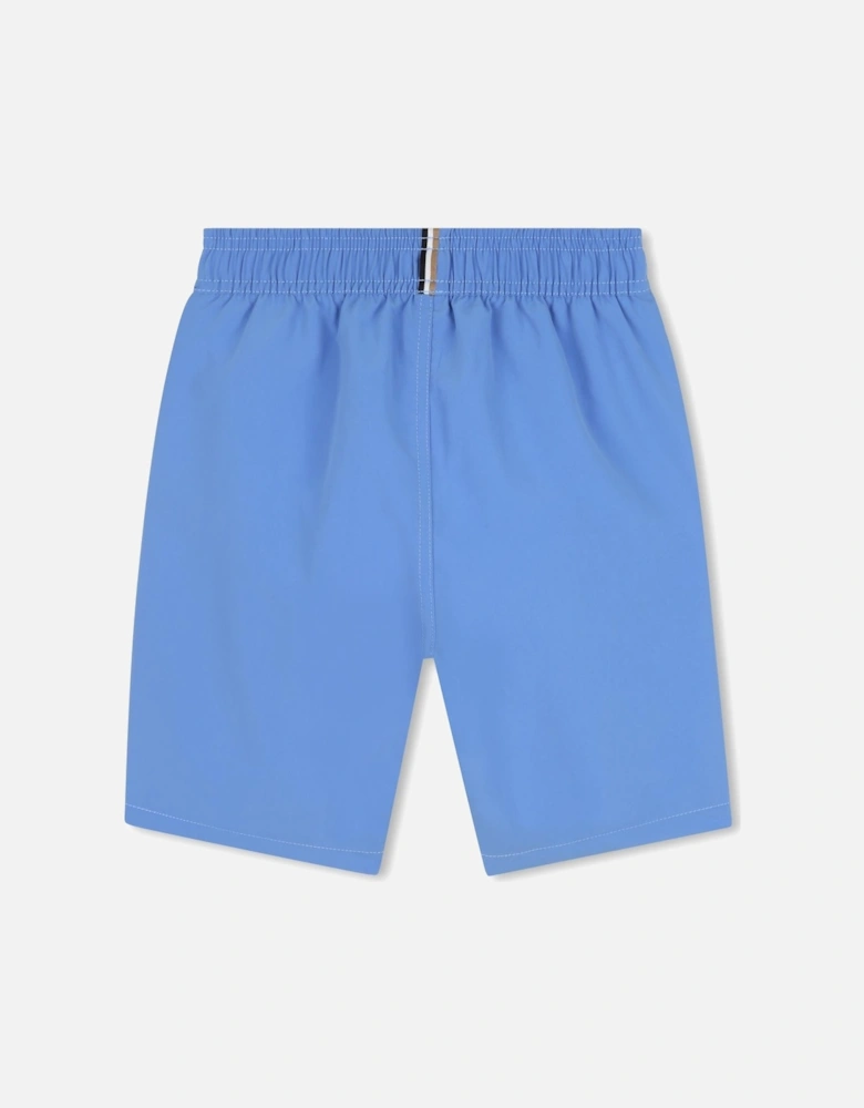 BOSS MID BLUE SWIM SHORTS J51973