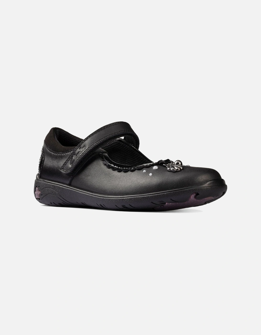 Sea Shimmer K Girls School Shoes, 8 of 7