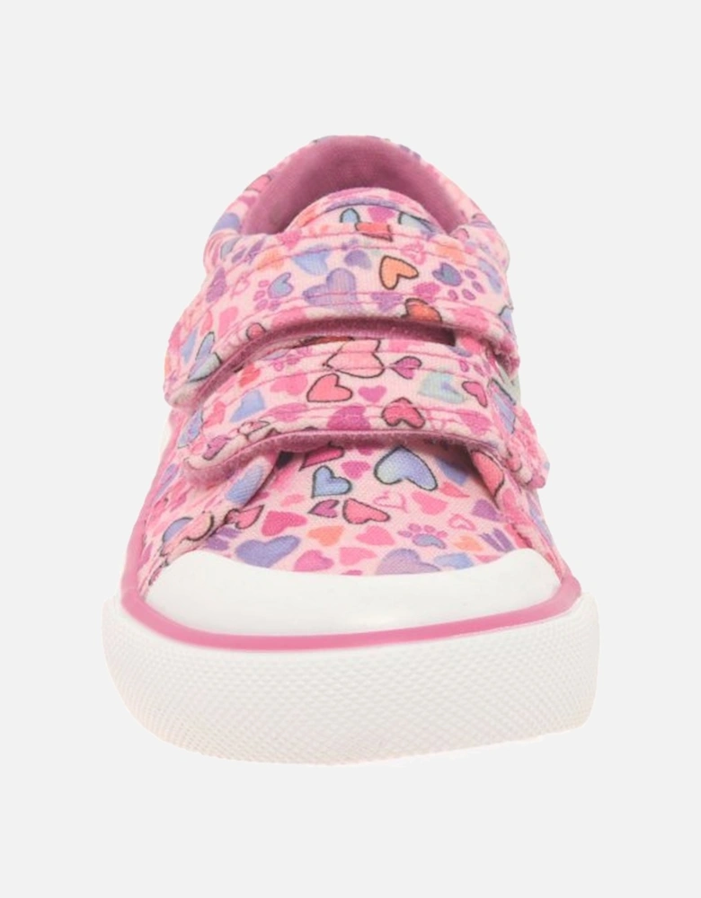 Loveheart Girls Infant Canvas Shoes