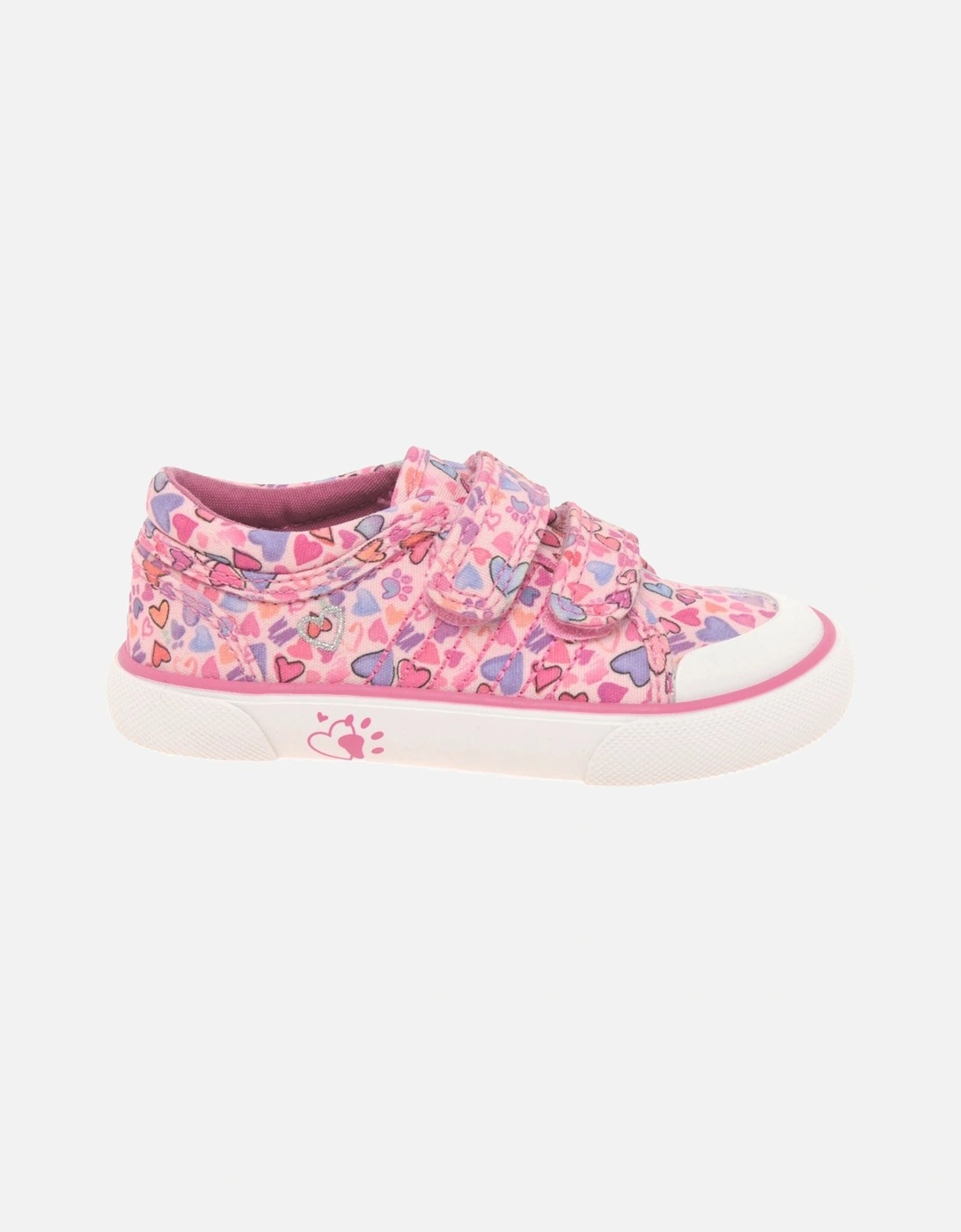 Loveheart Girls Infant Canvas Shoes