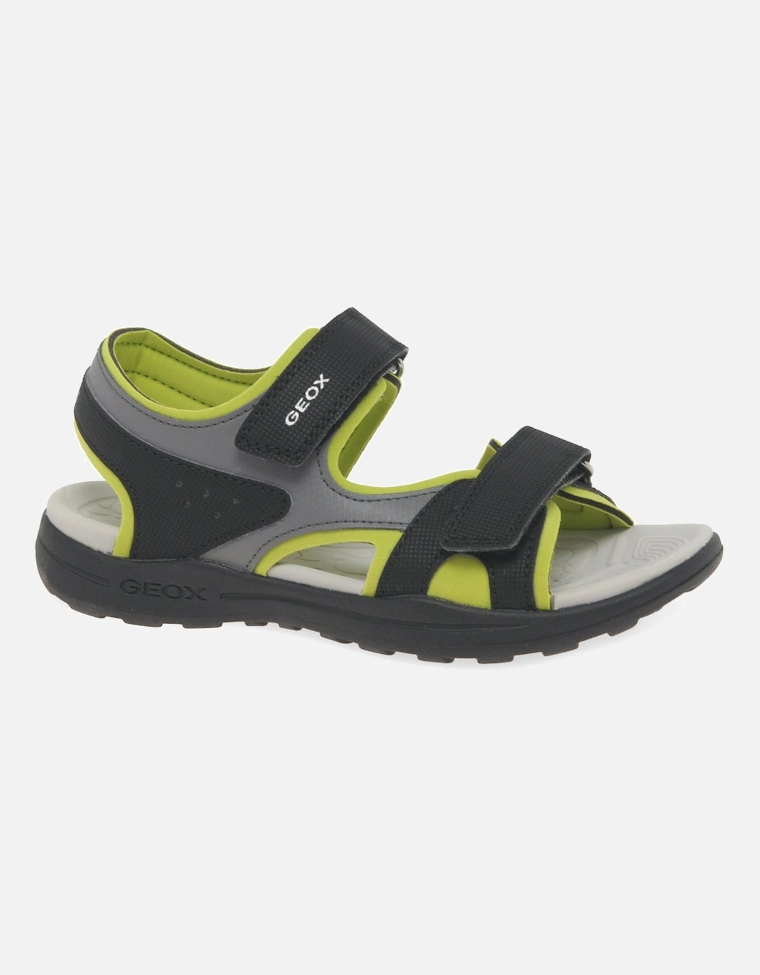 Geox Boys Black  Junior Vaniett Sandals - Size 11.5/F (Standard) Kids