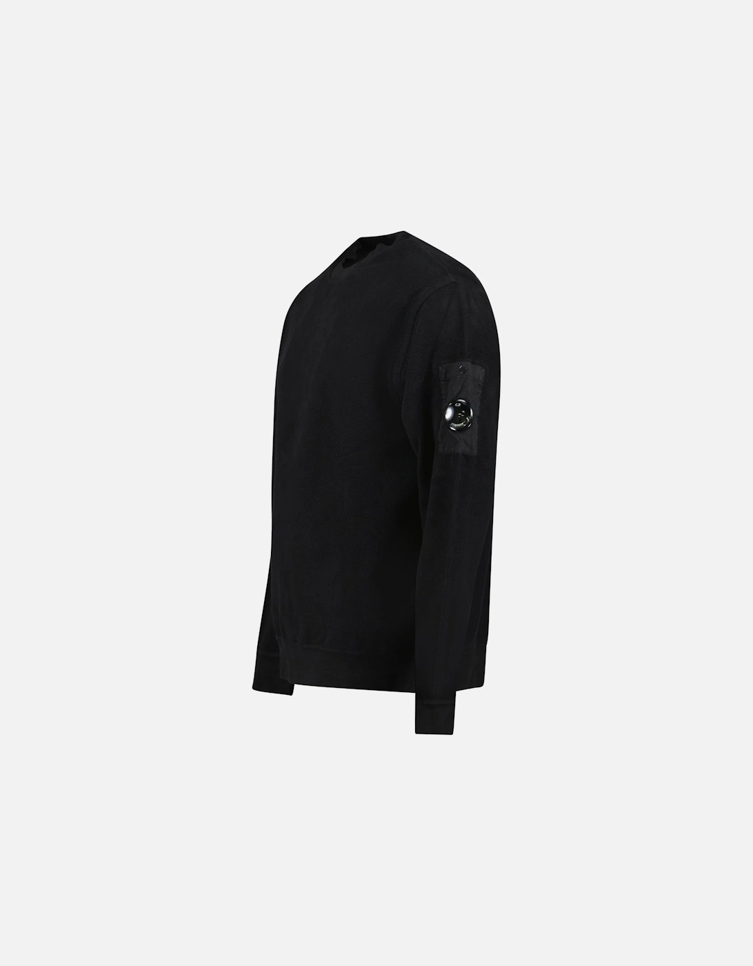 Emerized Diagonal Sweatshirt in Black