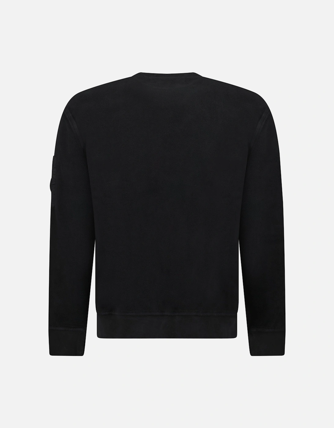 Emerized Diagonal Sweatshirt in Black