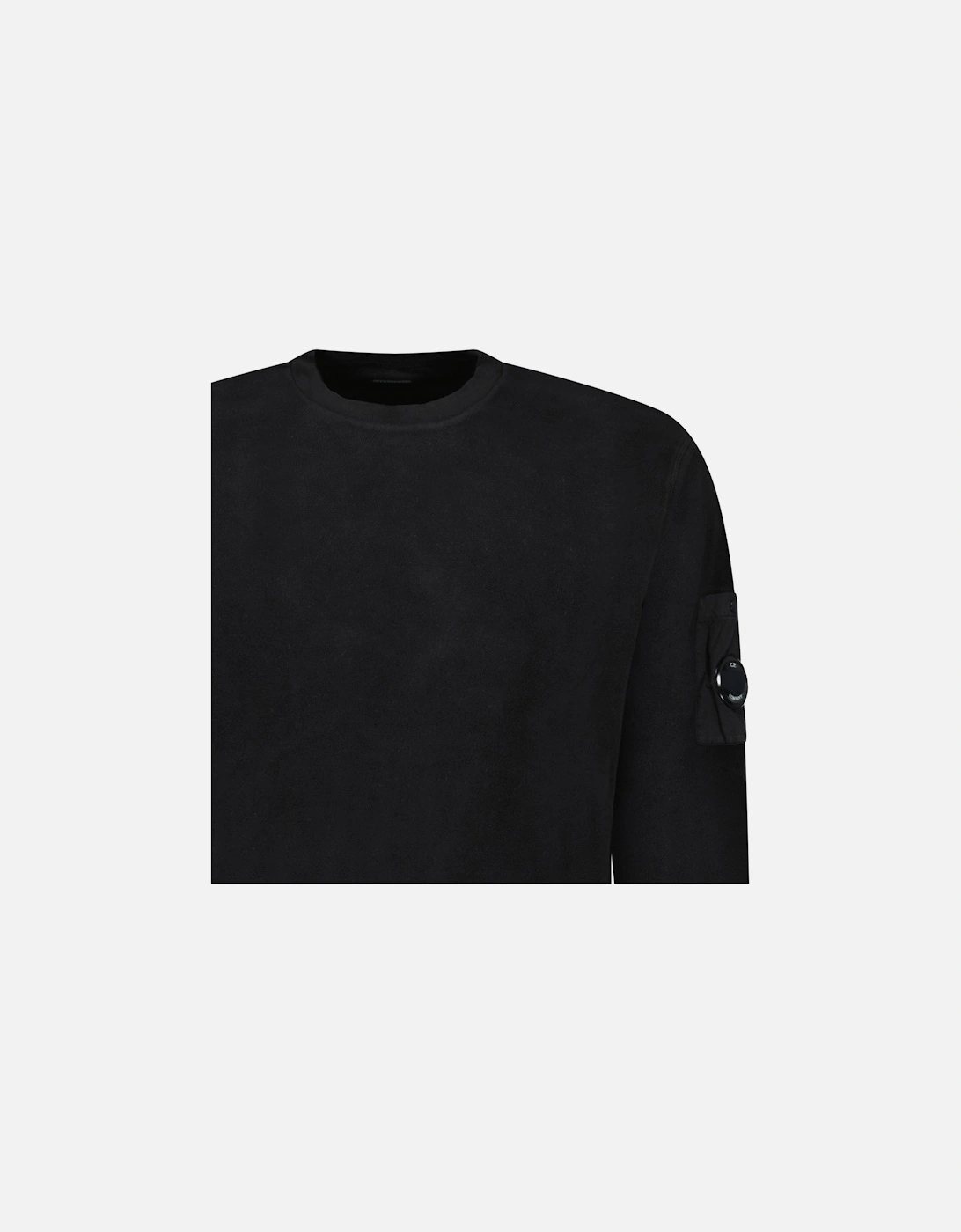 Emerized Diagonal Sweatshirt in Black