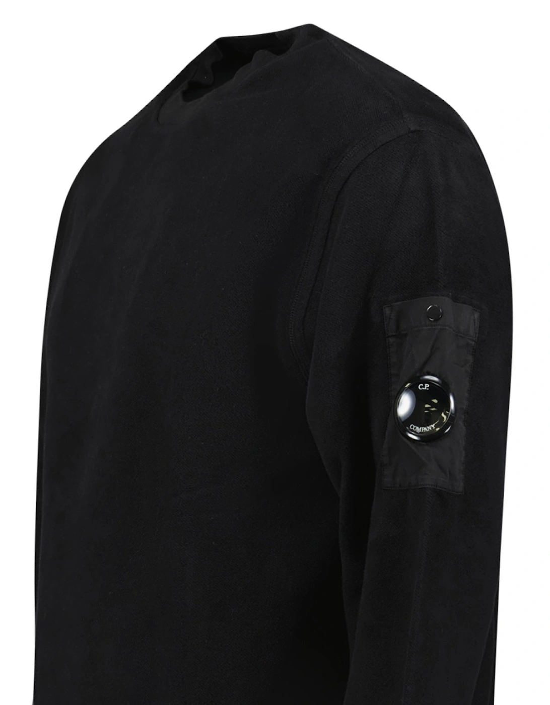Emerized Diagonal Sweatshirt in Black
